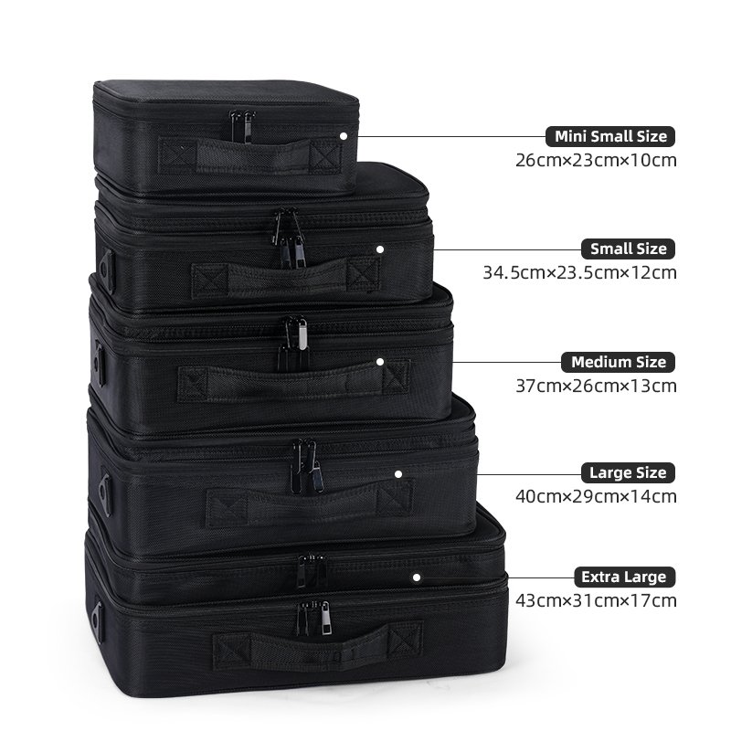 Factory Wholesale Travel Makeup Organizers and Storage Case, Portable Makeup Bag With Mirror CosmeticTrain Bag