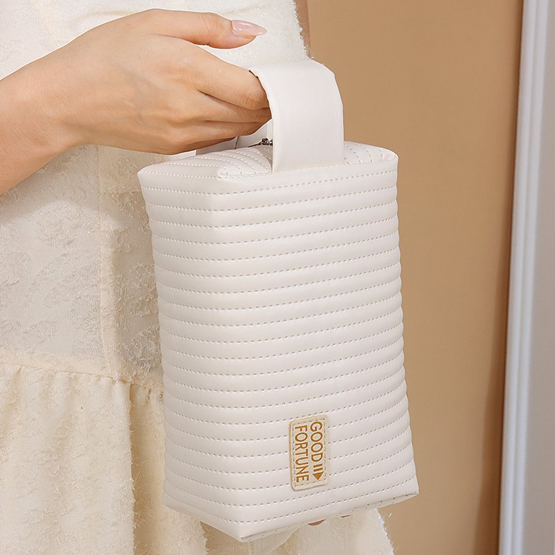 New Fashion PU Handheld Advanced Makeup Bag Cake Cosmetics Storage Bag Travel Cosmetics Storage and Organizing Bag