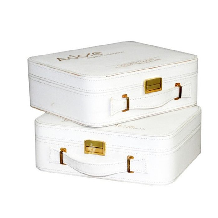PU Leather Makeup Organizers Bag Portable Travel Makeup Case Medium Cosmetic Organizer Case with PU Leather