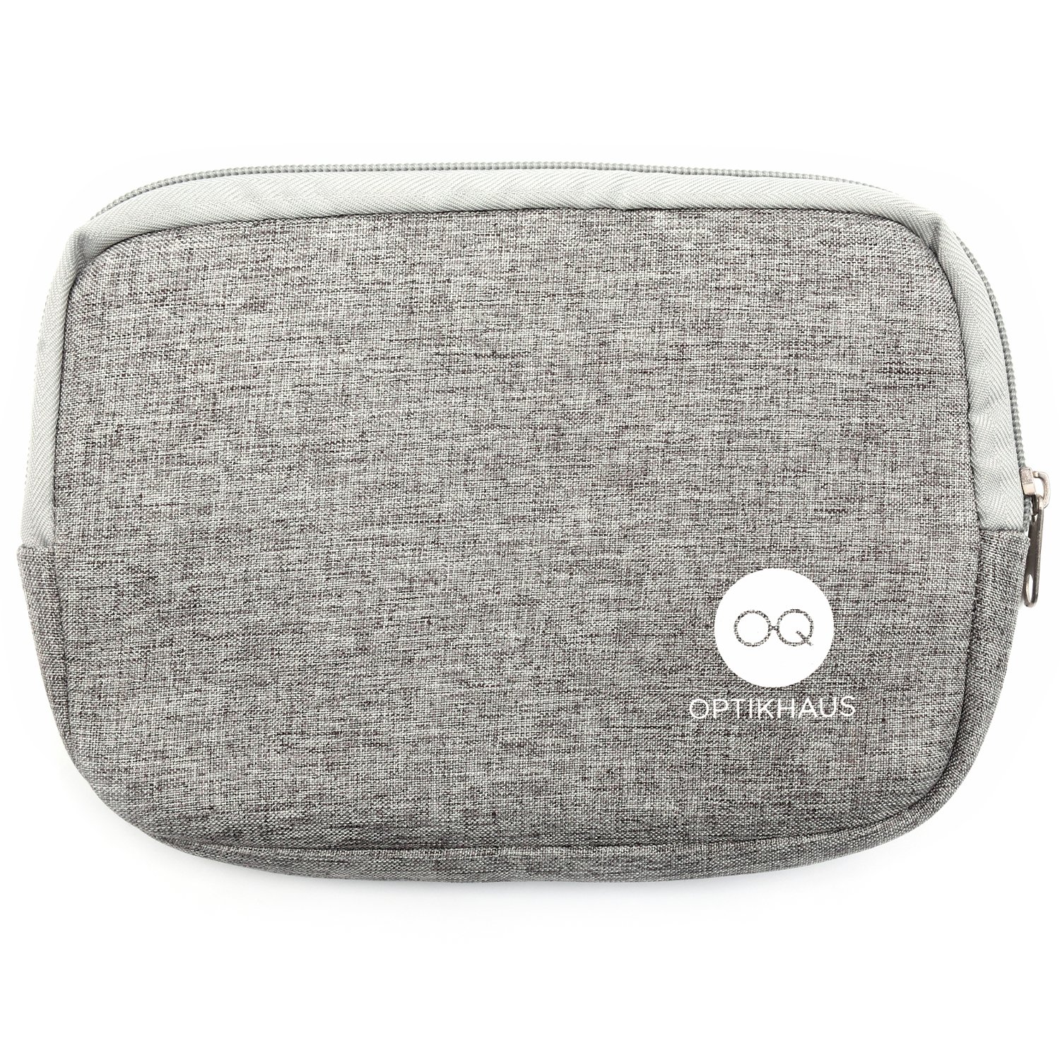 OEM ODM Fashion Grey Black fabric Splicing design classified toiletries storage men wash bag