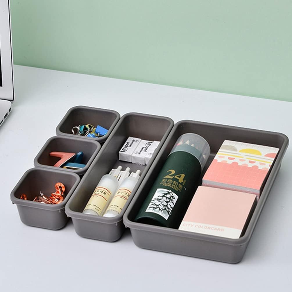 Clear Plastic Custom Good Price Bathroom And Vanity Drawer Organizers Trays Set Desktop Storage For Makeup Kitchen And Office