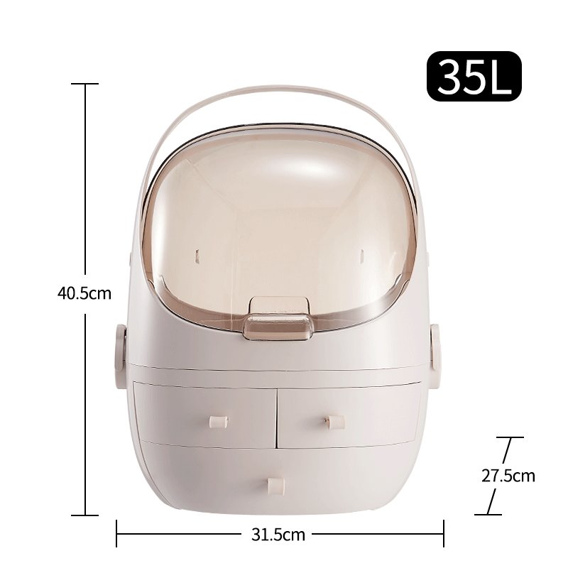 Waterproof and Dustproof drawer style portable Makeup Organizer Cosmetics Storage Box professional Skin Care Jewelry storage box
