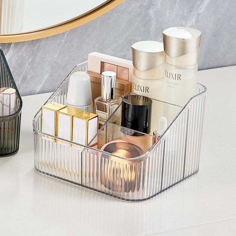 Choice Fun Light Luxury Transparent Plastic Display Organizer Cosmetic Storage Box Makeup Organizer