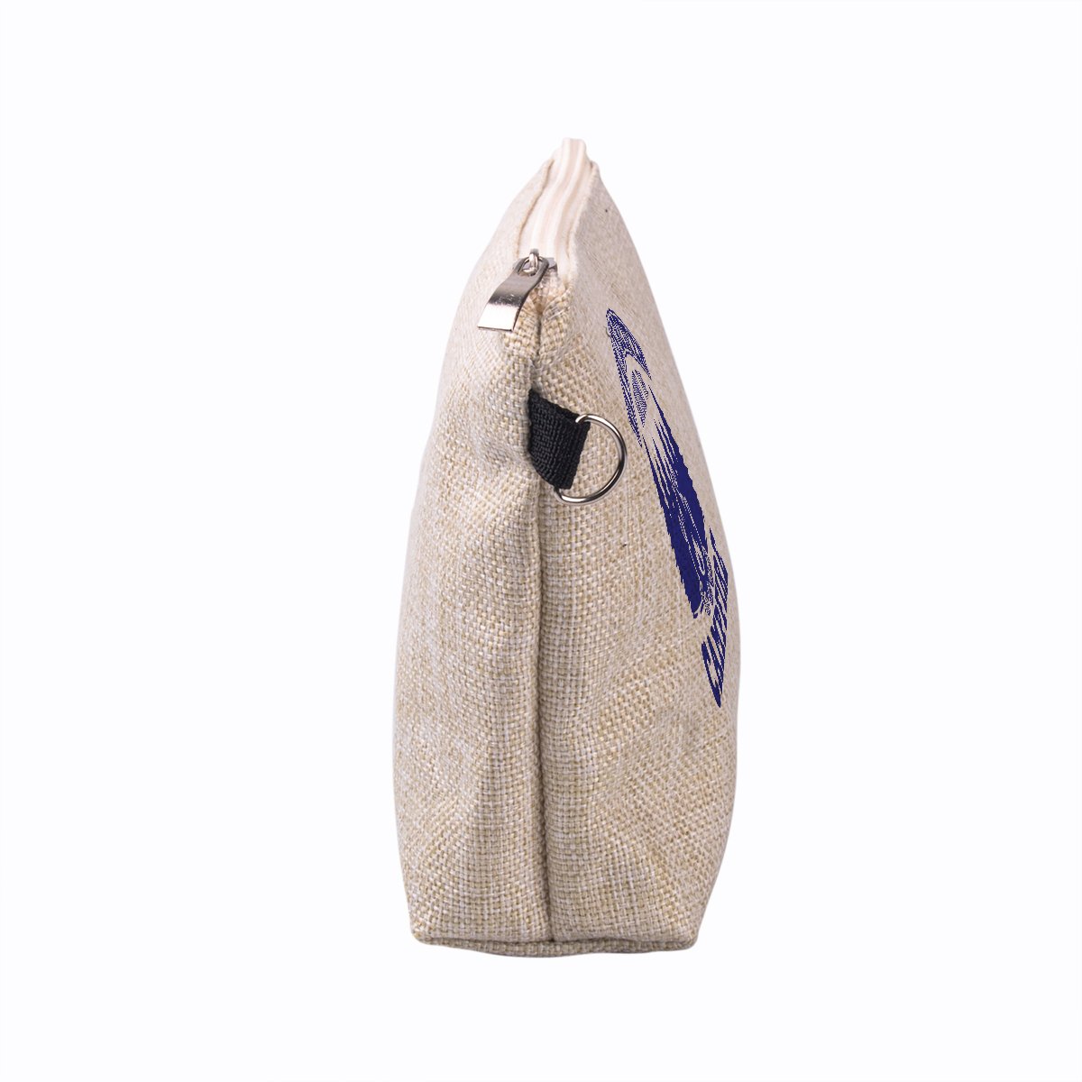 Heavy duty Linen makeup bag with zipper full color printing reusable Cosmetic Makeup Toiletry Skincare Kits Pouch Souvenir Gift