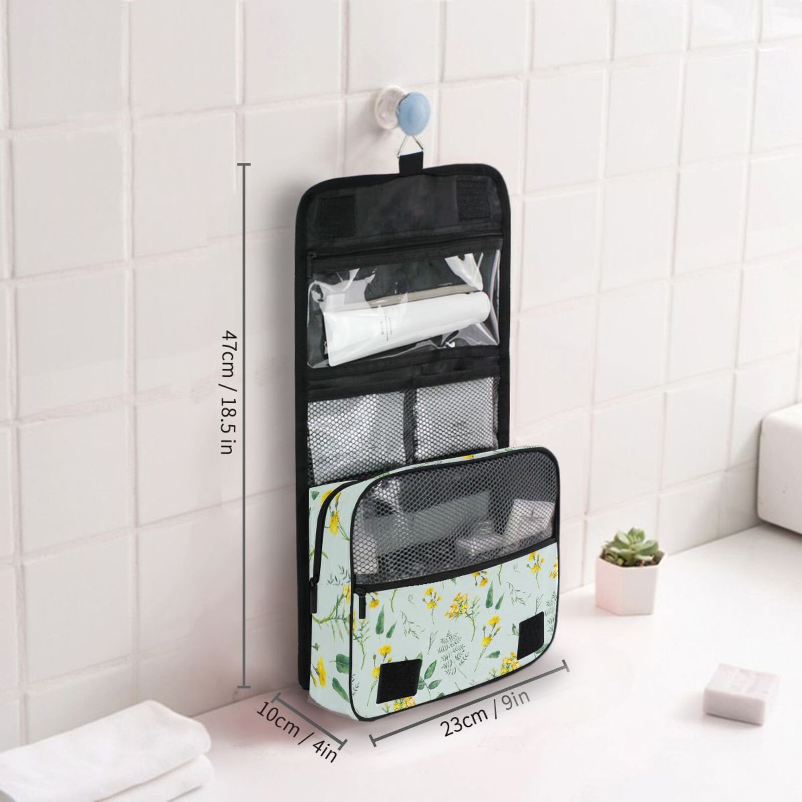 Custom Print Travel Storage Bag Toiletry Organize Waterproof Cosmetic Bag Portable Women Makeup Bag
