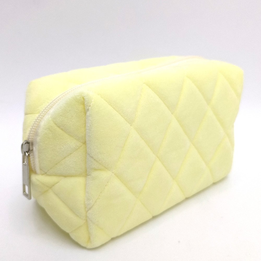 Custom Quality Luxury Beauty Zipper Travel Organizer Makeup Pouch Soft Velvet Make Up Cosmetic Bags Pillow Cloud Pencil Cases