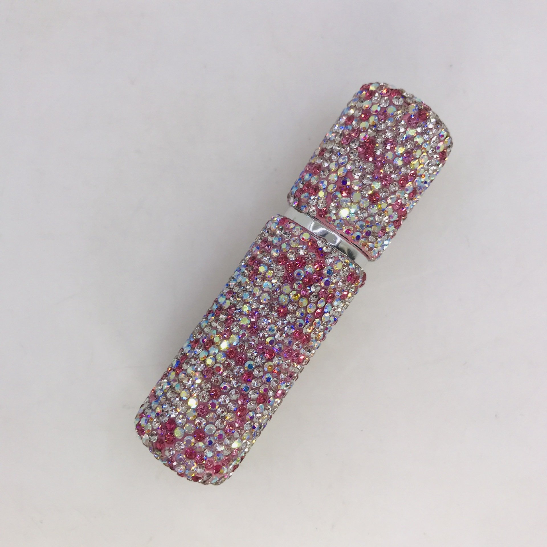 Perfume bottle vacuum press sample bottle 10ml makeup travel mini spray bottle wholesale set with crystal diamonds