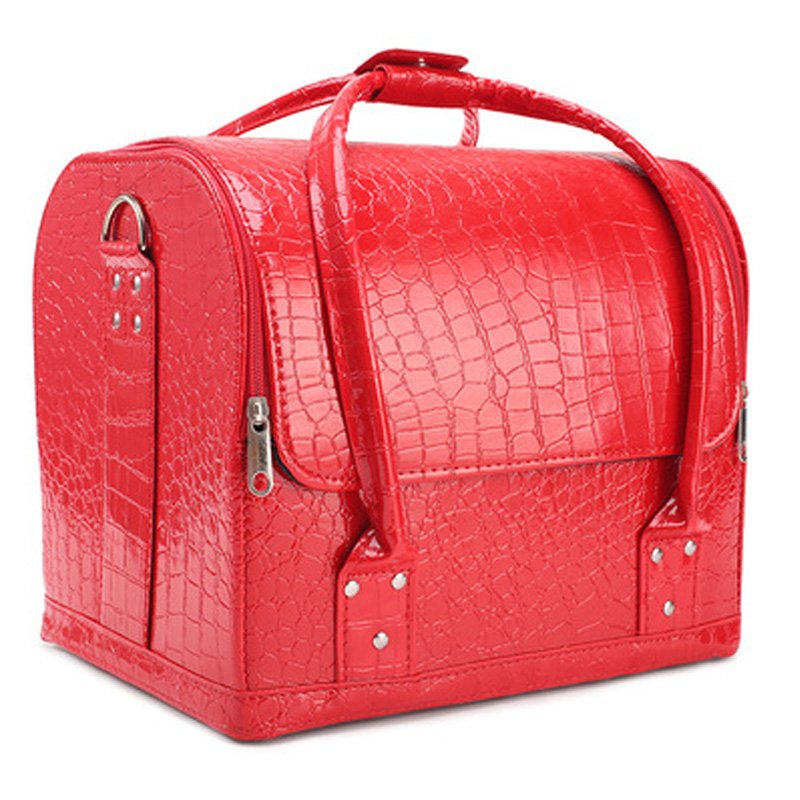 avon mary kay Portable Vanity Cosmetic Makeup PU Case Nail Polish Storage Bag