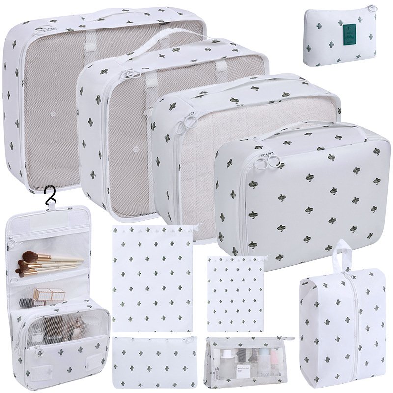 Wholesale Custom 11 Set Clothes Travel Luggage Foldable Packing Storage Box Organizers for Travel Accessories