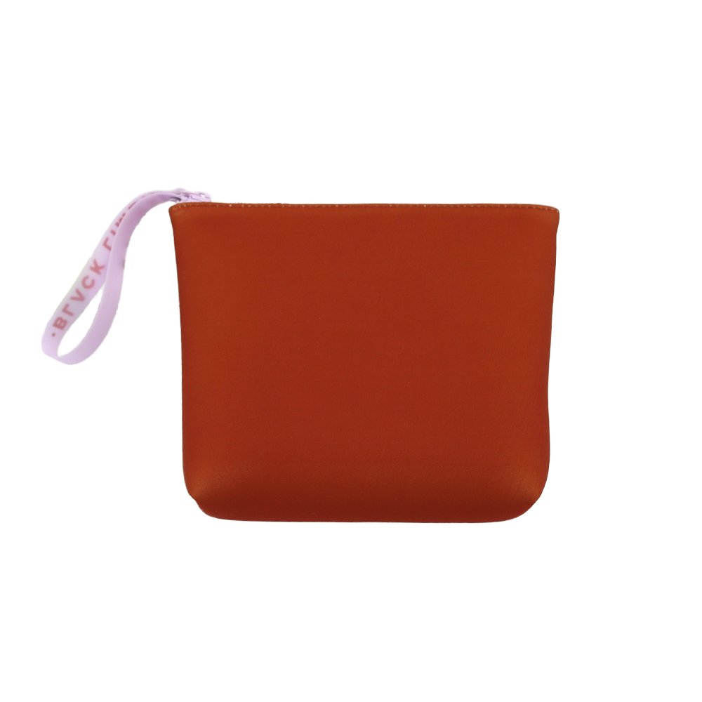 Custom Eco Zipper Pouch Jelly Strap Fashionable Neoprene Travel Toiletry Makeup Bag Canvas Case Embossed Logo Factory Direct