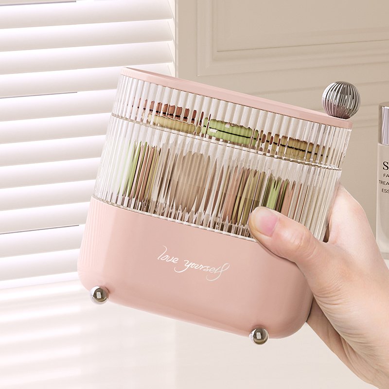 Desktop Multifunction Cosmetic Storage Box Plastic 360 Degree Rotating Rotate Makeup Organizer