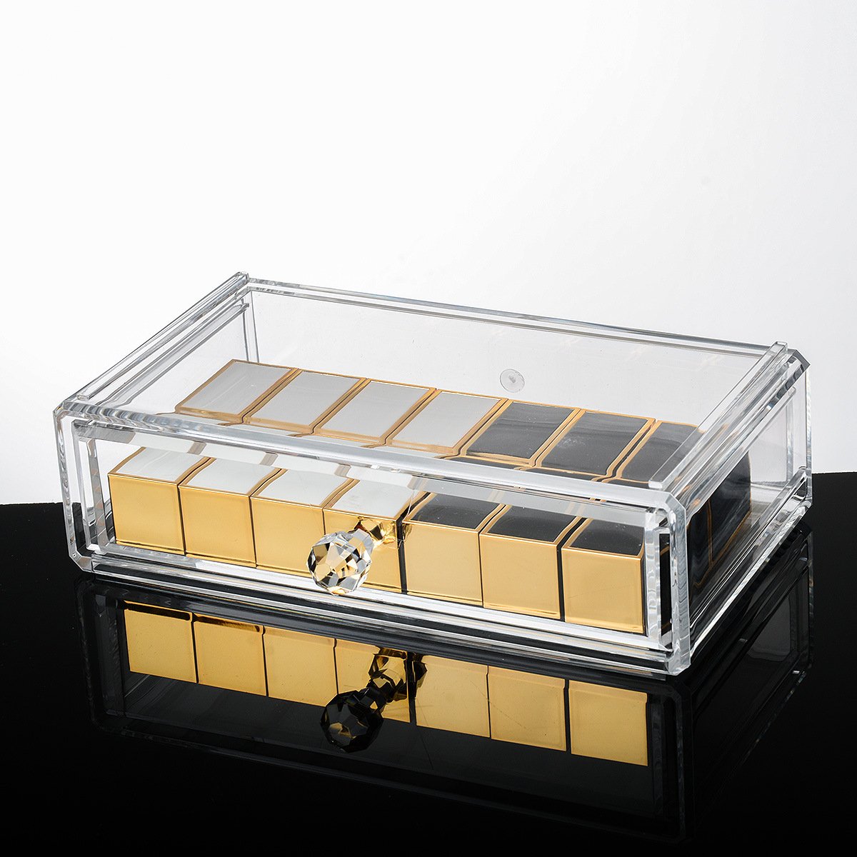Wholesale High Quality Clear Acrylic Makeup Organizer Beauty Cosmetic Desktop Desk Storage With Brand New High Quality