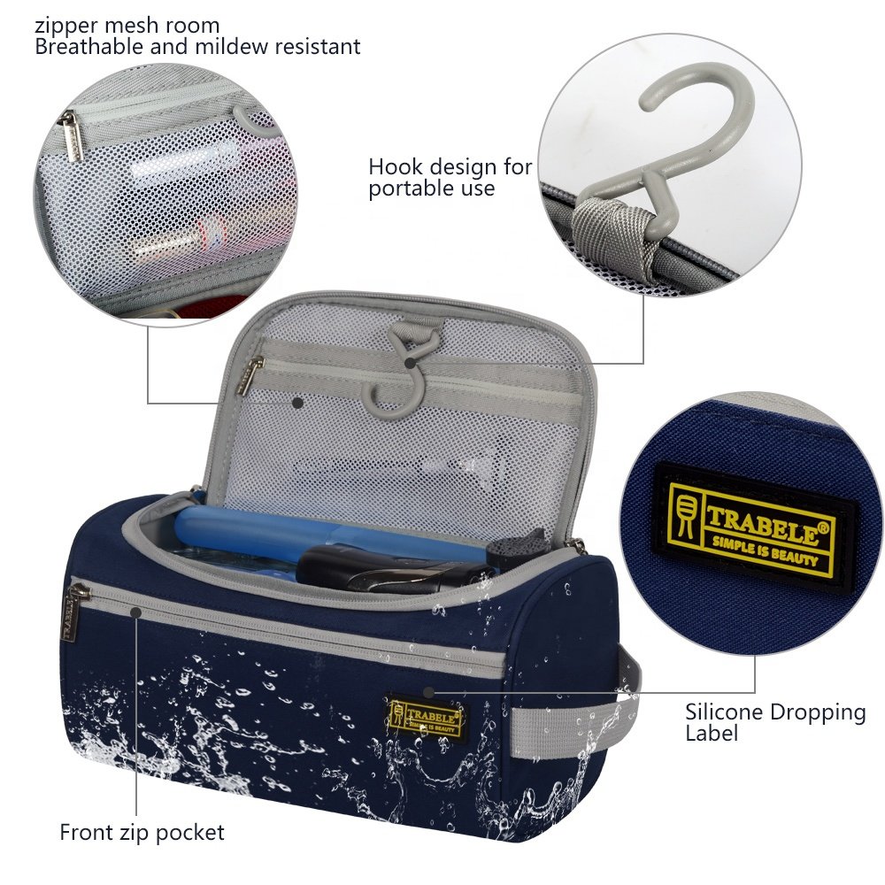 Toiletry bag for travel with Handle makeup bag Waterproof cosmetic bag pouch custom logo organizers travel accessories