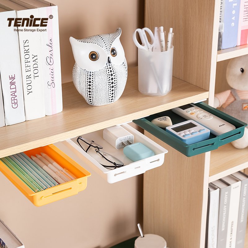 Tenice Colorful Adjustable Plastic Drawer Tool Storage Box Desk Makeup Organizer Desktop & Drawer Organizers