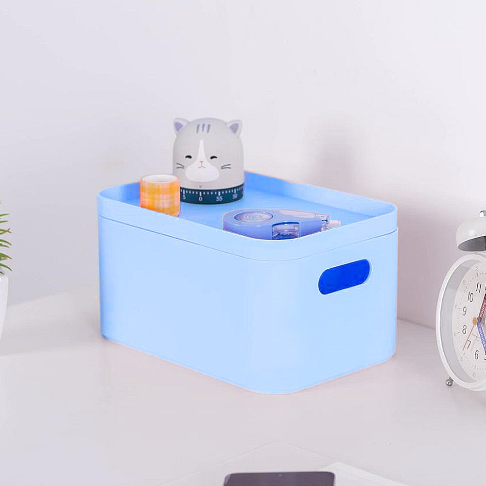 wholesale custom makeup storage box Stackable Plastic Cosmetic Desktop Organizer with lid