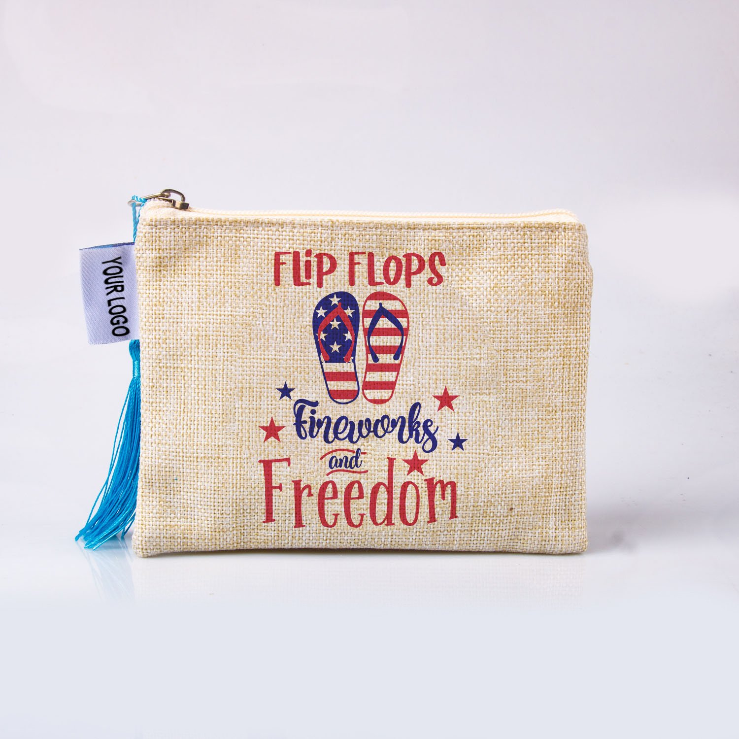 Wholesale Custom Zipper Cosmetic Bag Durable Fashion Travel Canvas Jewelry Bag