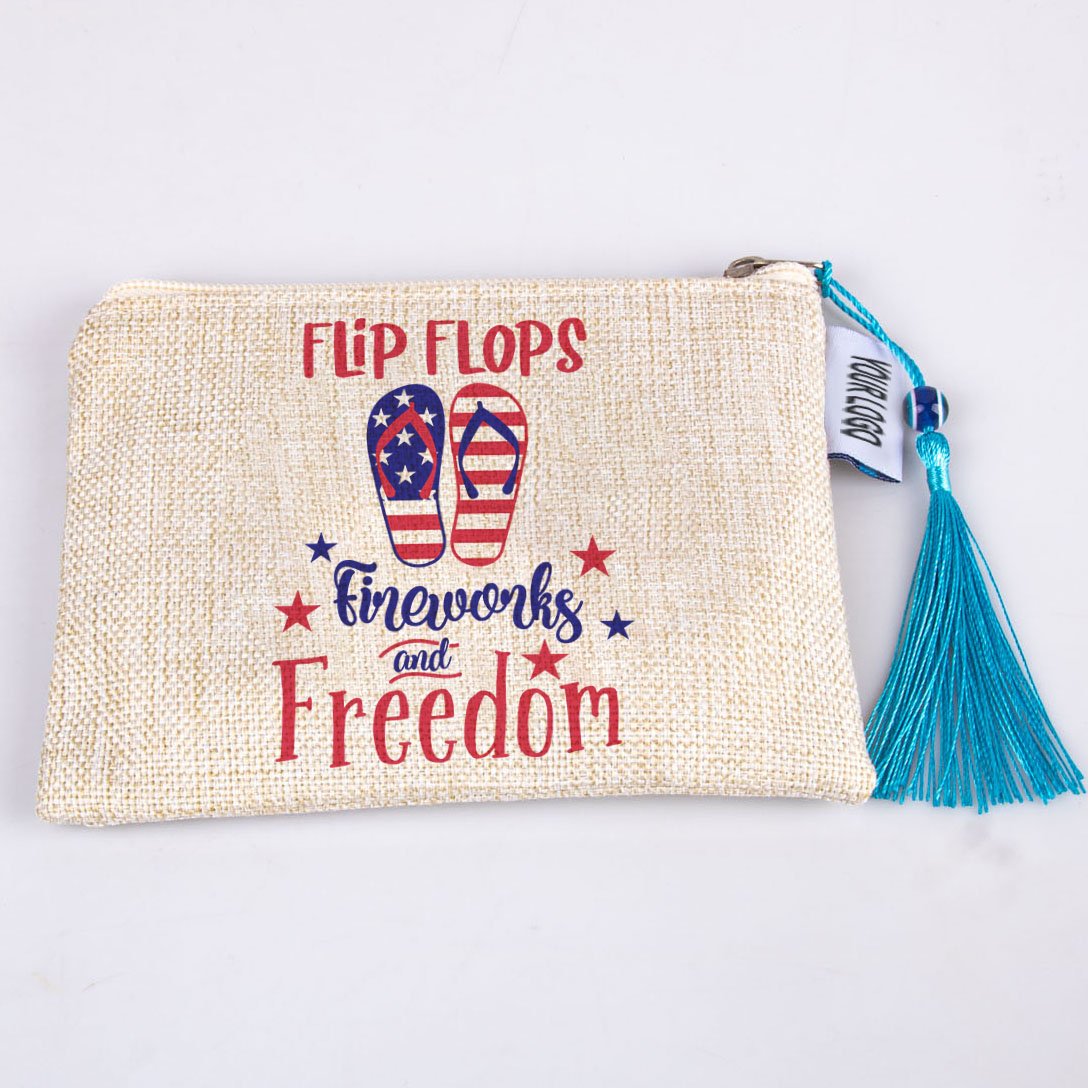 Wholesale Custom Zipper Cosmetic Bag Durable Fashion Travel Canvas Jewelry Bag