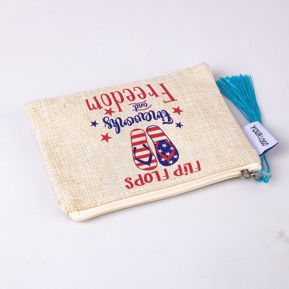 Wholesale Custom Zipper Cosmetic Bag Durable Fashion Travel Canvas Jewelry Bag