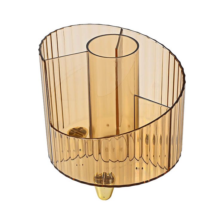 4-slot Clear Cosmetic Dresser Organizer Holder Make up organization Skincare Storage Makeup Brush Holder Organizer