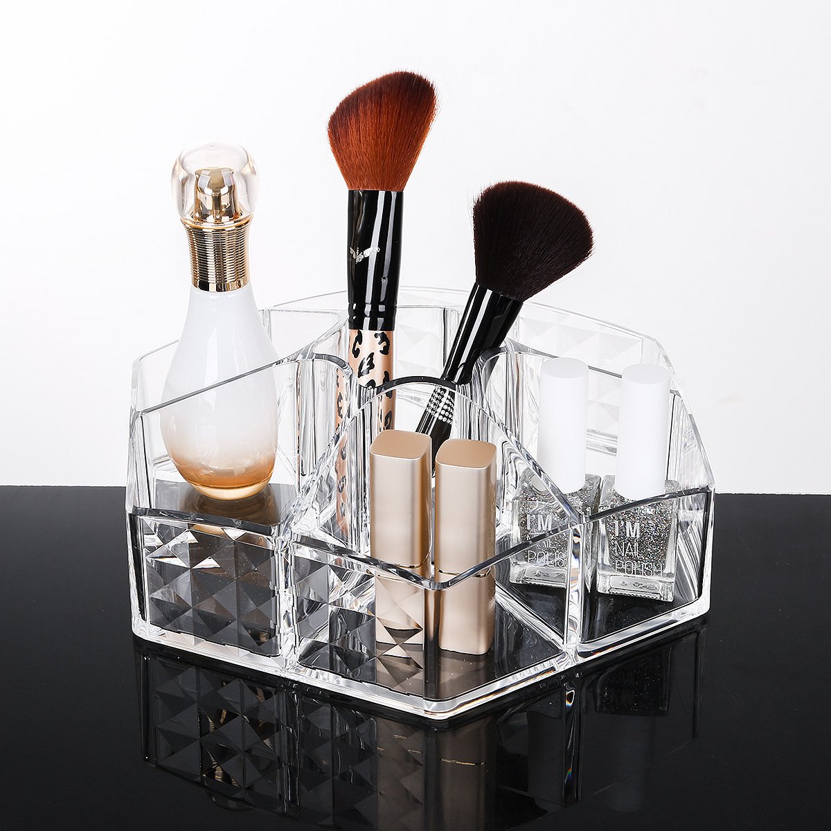 Brand New High Quality Makeup Organizer Countertop Cosmetic Display Cases Organizers For Vanity With OEM wholesale