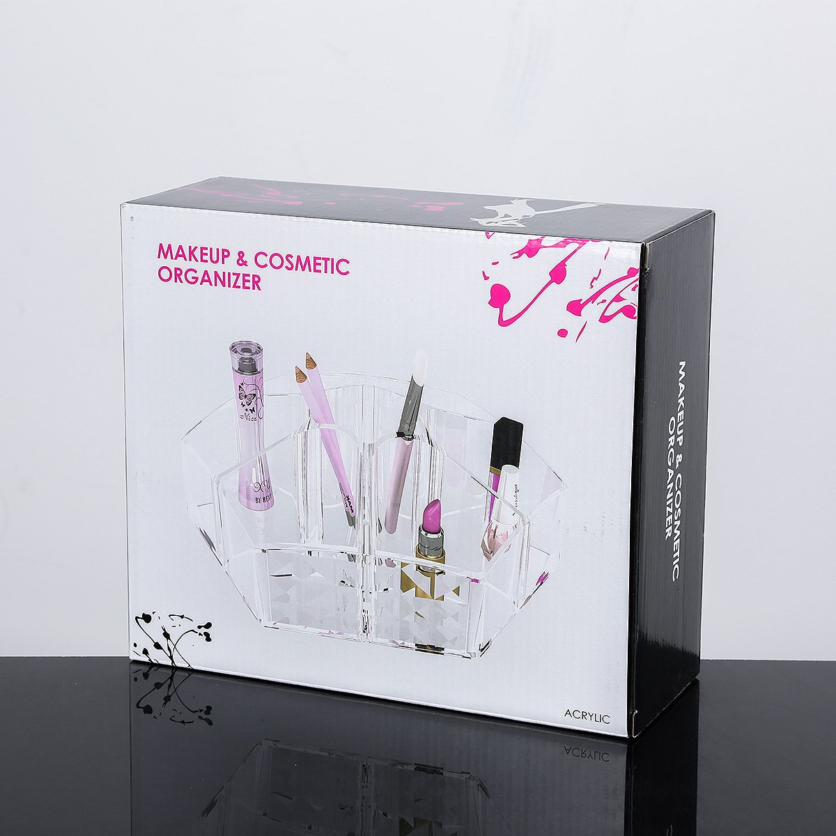Brand New High Quality Makeup Organizer Countertop Cosmetic Display Cases Organizers For Vanity With OEM wholesale