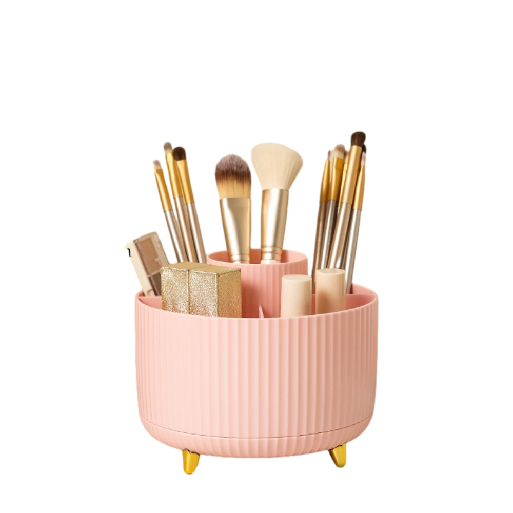 Brush Holder for Desk, Rotating Makeup Organizer, Vanity Organizers, Makeup Brush Organizer Countertop