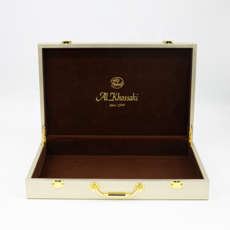 Custom Green Velvet MDF Cosmetic Makeup Box Leather Surface Wooden Storage Box Organize With Handle