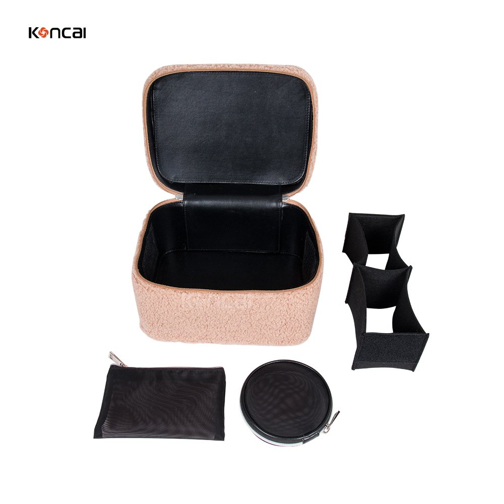 Cosmetic case make up accessories travel suitcase vanity box organizers makeup brush bag
