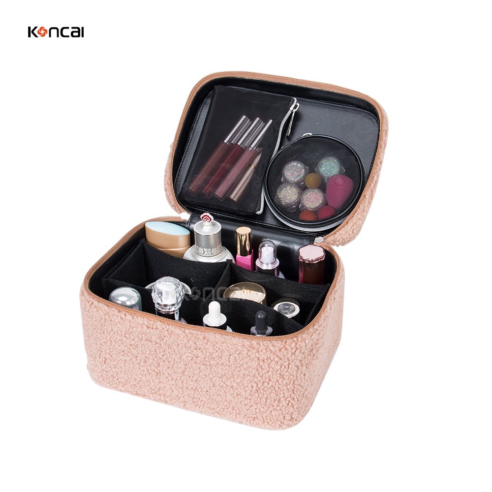 Cosmetic case make up accessories travel suitcase vanity box organizers makeup brush bag