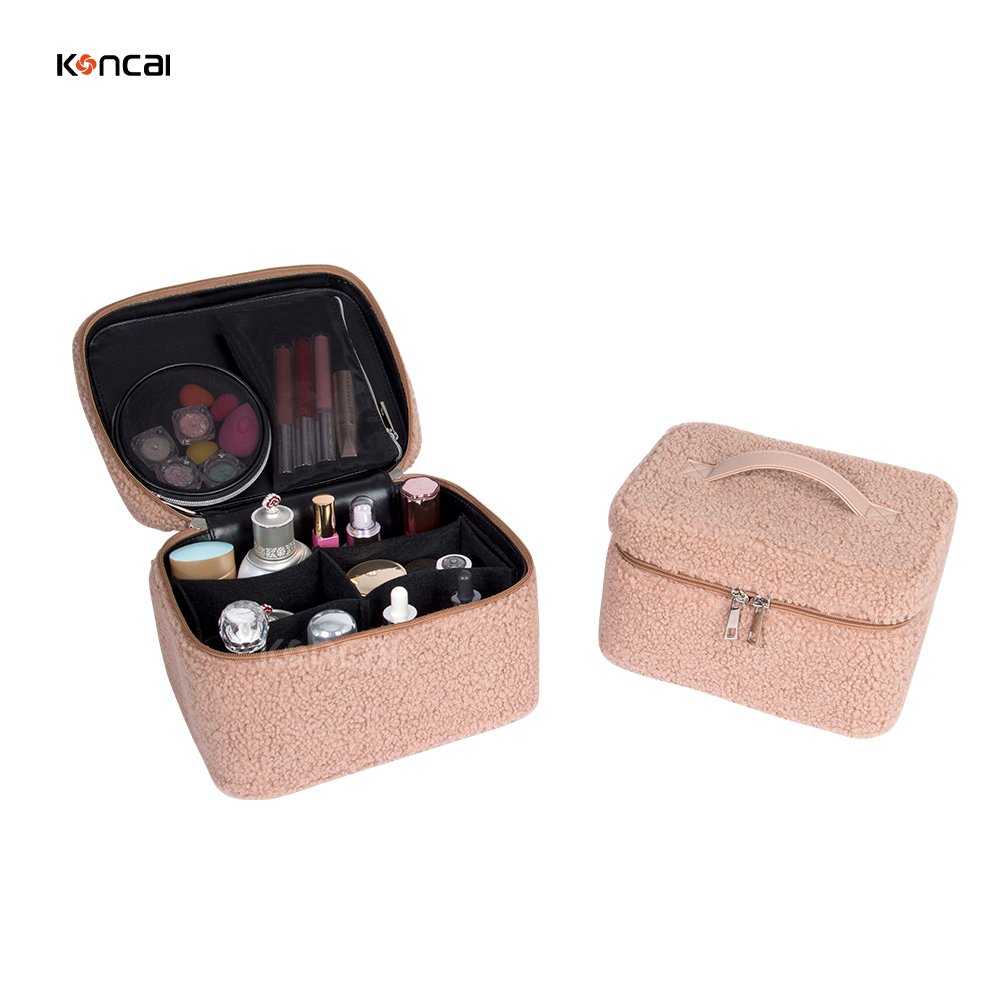Cosmetic case make up accessories travel suitcase vanity box organizers makeup brush bag