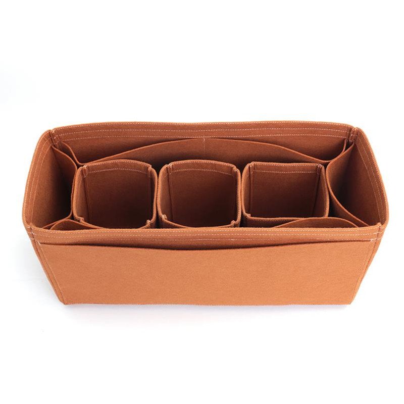 Women Organiser Felt Inner Pockets bag organizer insert handbag felt Bag in Bag