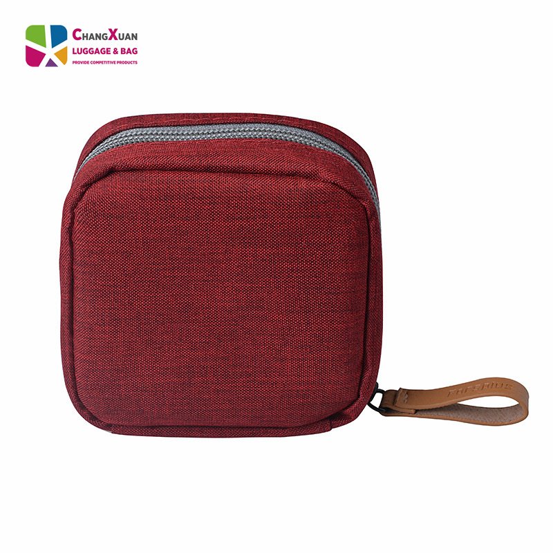 Factor Wholesale Unique small travel Handbag cosmetic leather portable waterpoof makeup bag for kids