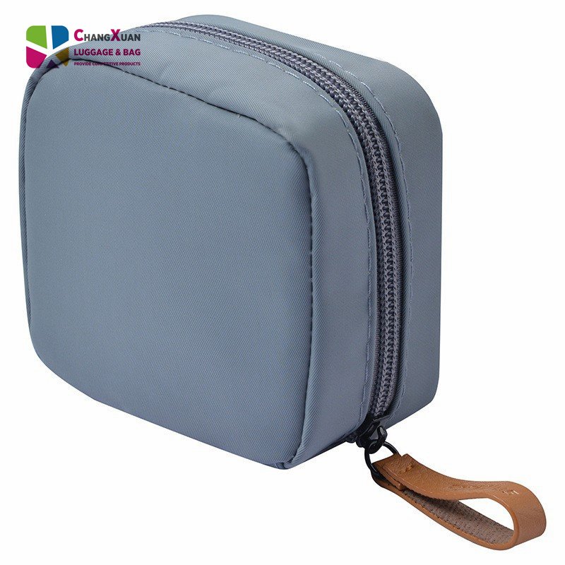 Factor Wholesale Unique small travel Handbag cosmetic leather portable waterpoof makeup bag for kids
