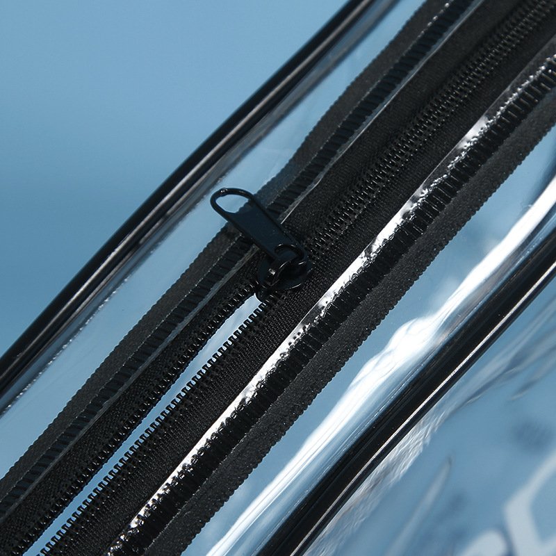 Wholesale printed logo large capacity travel toiletry bags pvc clear makeup cosmetic tote bag for women