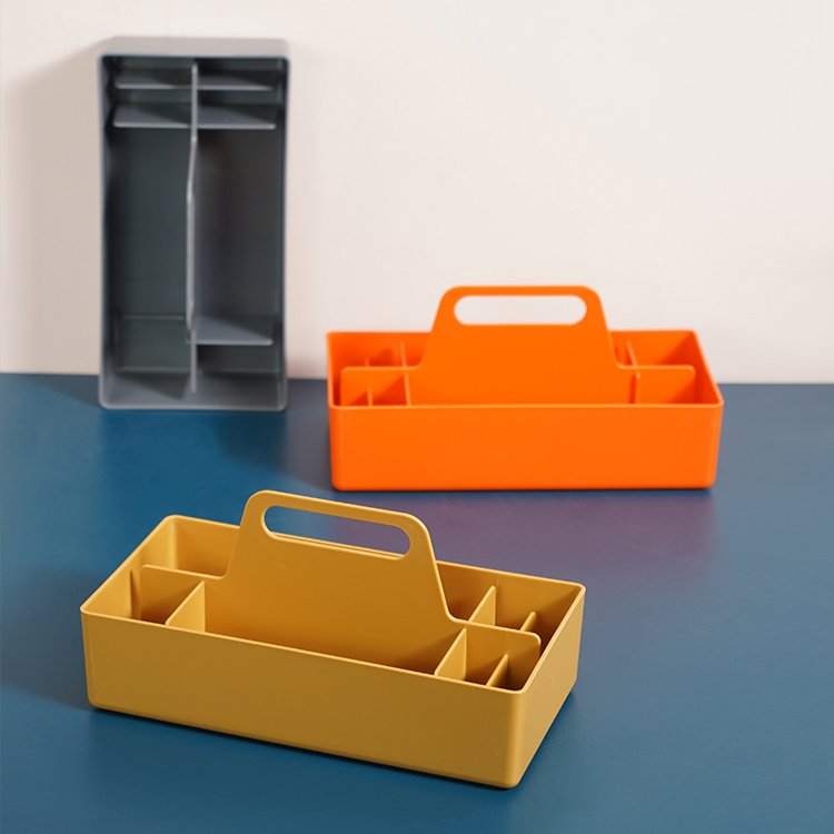 Multipurpose Stackable Plastic Caddy Desk, Makeup, Dorm Caddy, Classroom Art Organizers with Handle