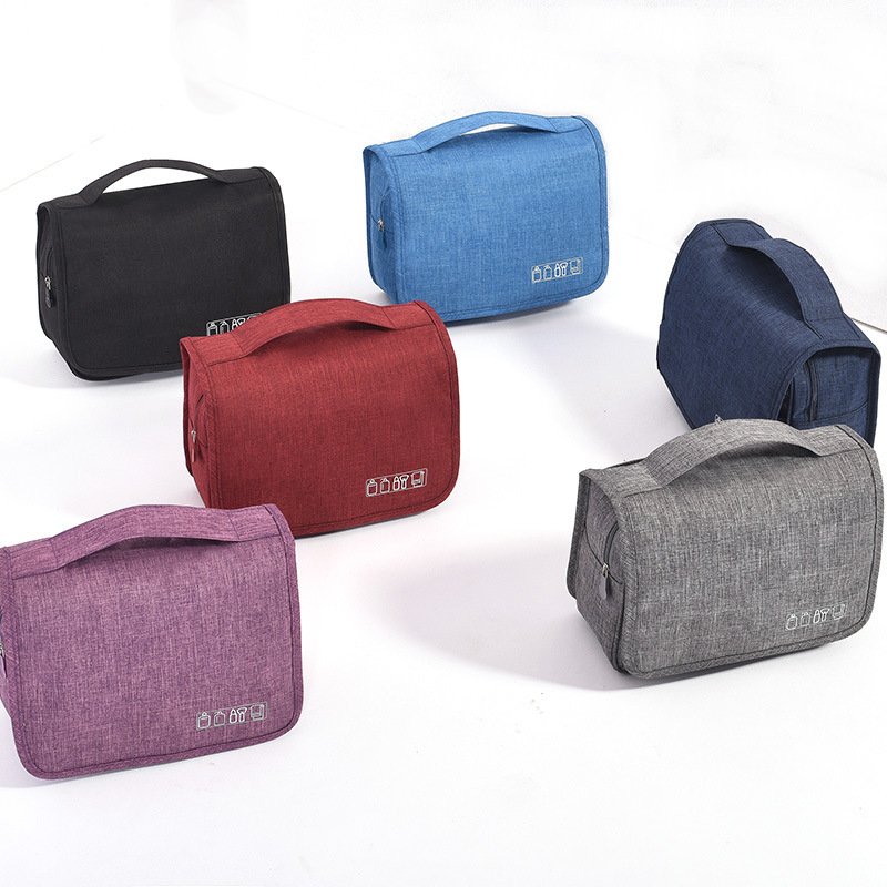 Foldable Cosmetic Storage Hanging Toiletries Bag Mesh Pocket Fashion Travel Makeup Bags Cationic Hook Toiletry Bag