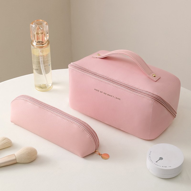 kunhaoOrgan Pillow Cloud PU leather makeup bag Travel portable portable storage bag Network Red Premium sense toiletry bag