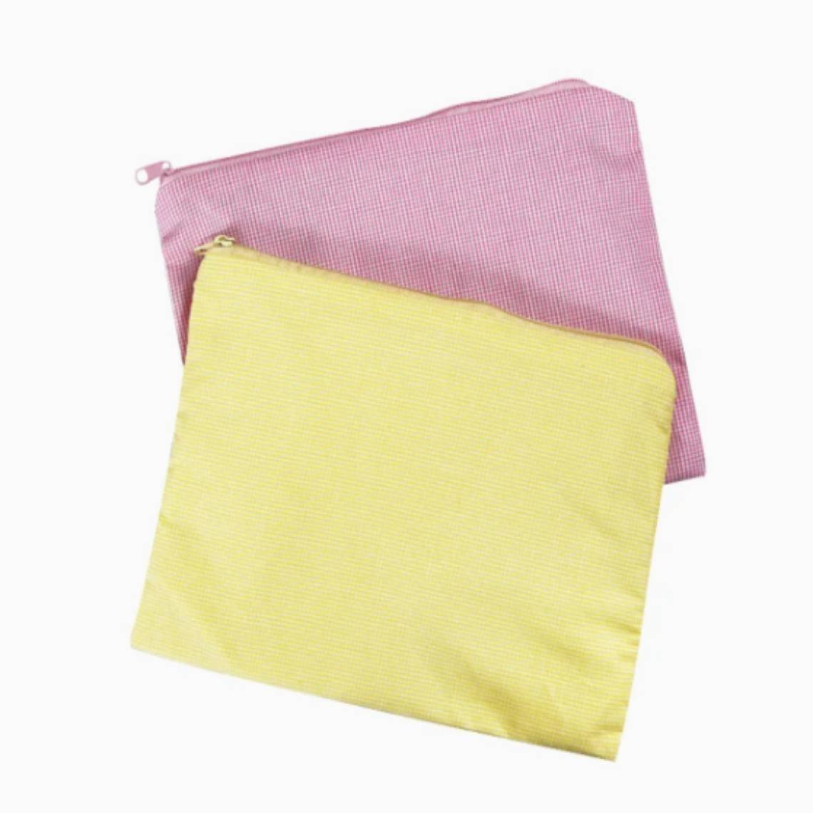 Wholesale Fashion Canvas Makeup Cosmetic Lipstick Foundation Perfume Bag Pouch with Printed Logo Made from Cotton