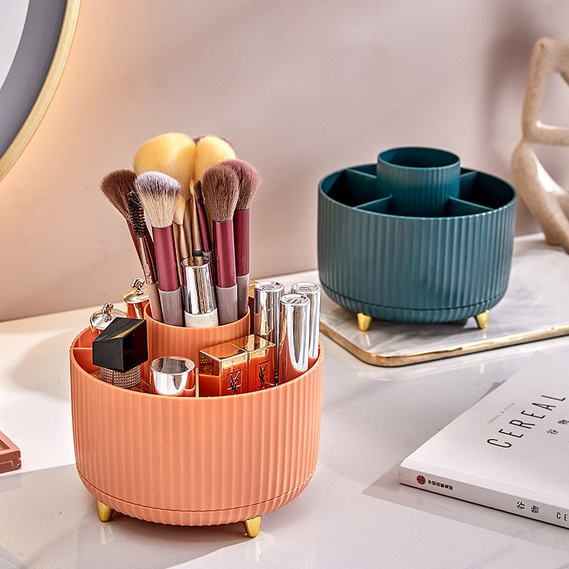 Royaumann Premium Plastic Cosmetics Storage Makeup Organizer Multi-layer Cosmetics Container for Dresser