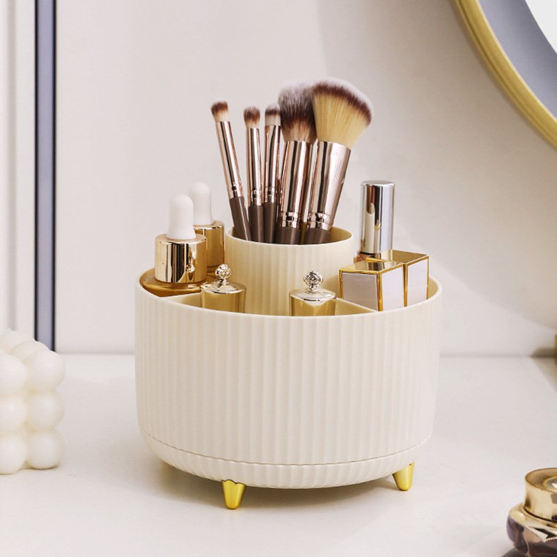 Royaumann Premium Plastic Cosmetics Storage Makeup Organizer Multi-layer Cosmetics Container for Dresser