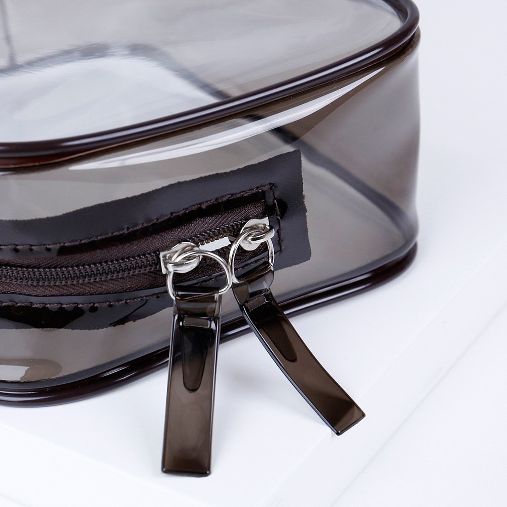 Wholesale Transparent PVC Clear Makeup Organizer Pouches Printed Toiletry Bags for Daily Use and Travel Cosmetic Storage Bag