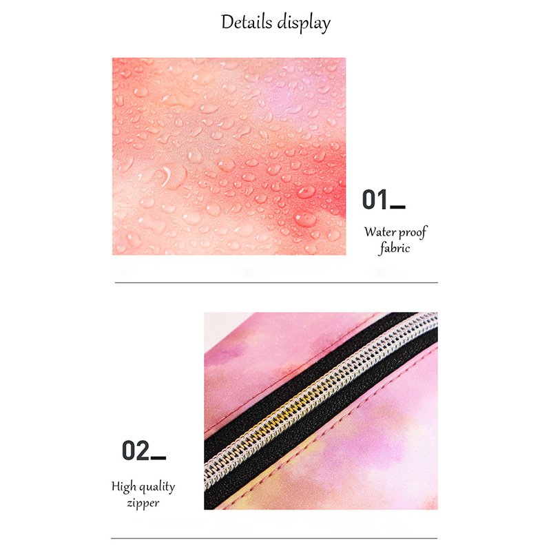 2022 wholesale printing LOGO makeup, color ink painting, hand-held toiletries bag, travel storage and organizing for women