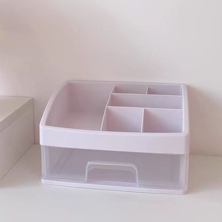 Plastic Desk Storage Box Office Supplies Stationery Makeup Organizers for Office Dorm School Home Desk Organizer with Drawer