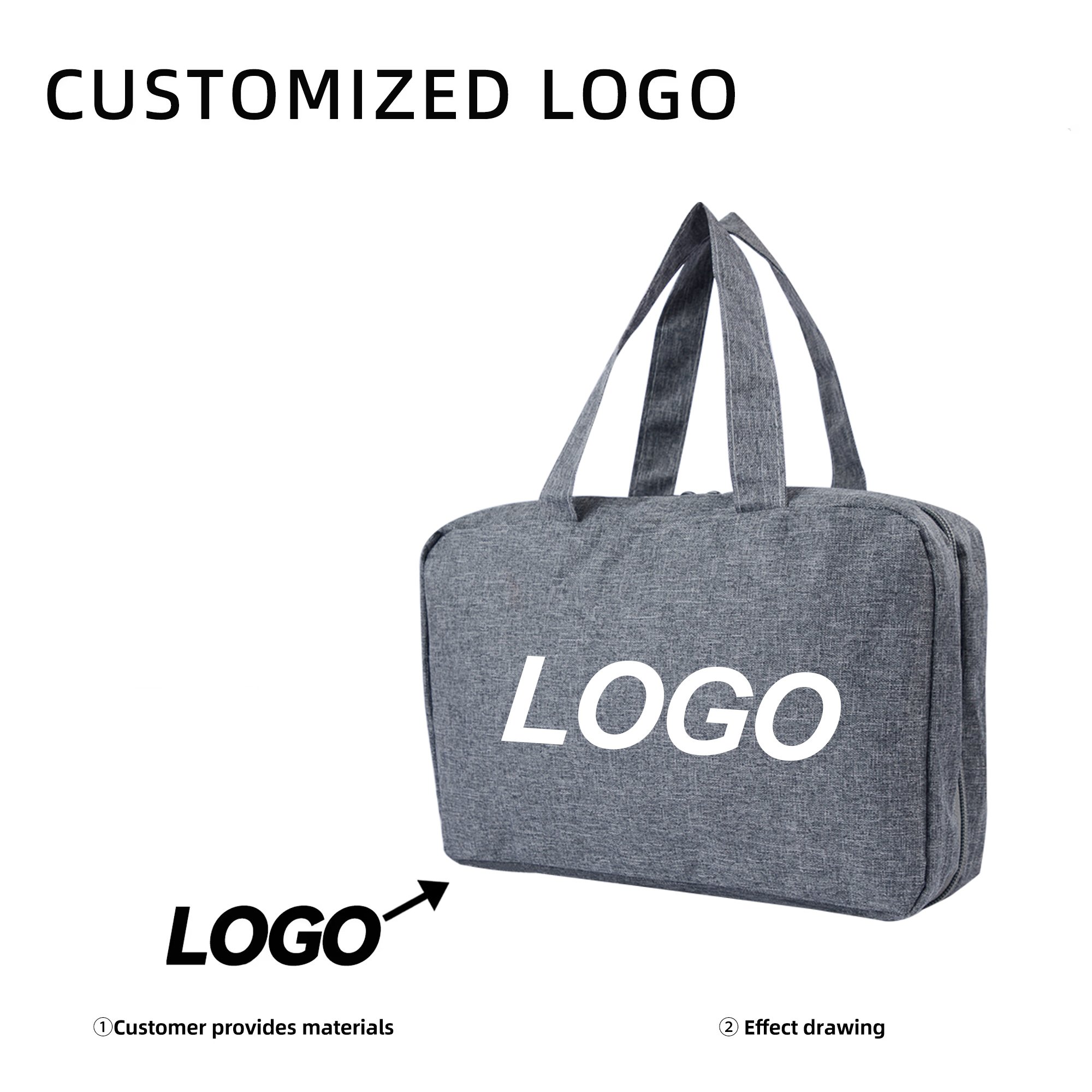 Hanging Travel Toiletry Bag for Women Men Foldable Traveling Makeup Bag Waterproof Travel Bathroom Cosmetic Bag