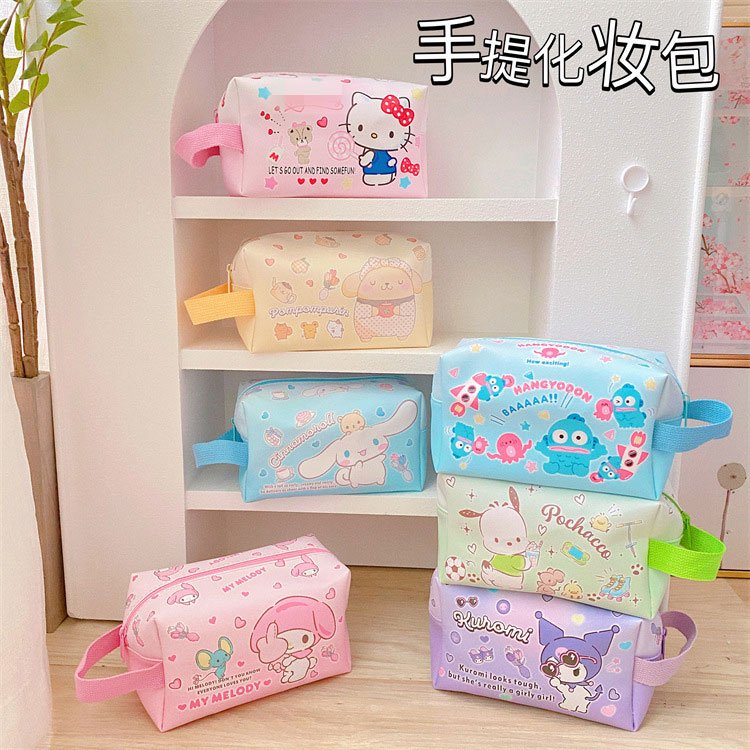 RuunJoy kawaii pencil bag Cosmetic Bag kulomi kt Pen Case Large-capacity Travel Portable Beauty Organizing Storage Stationery