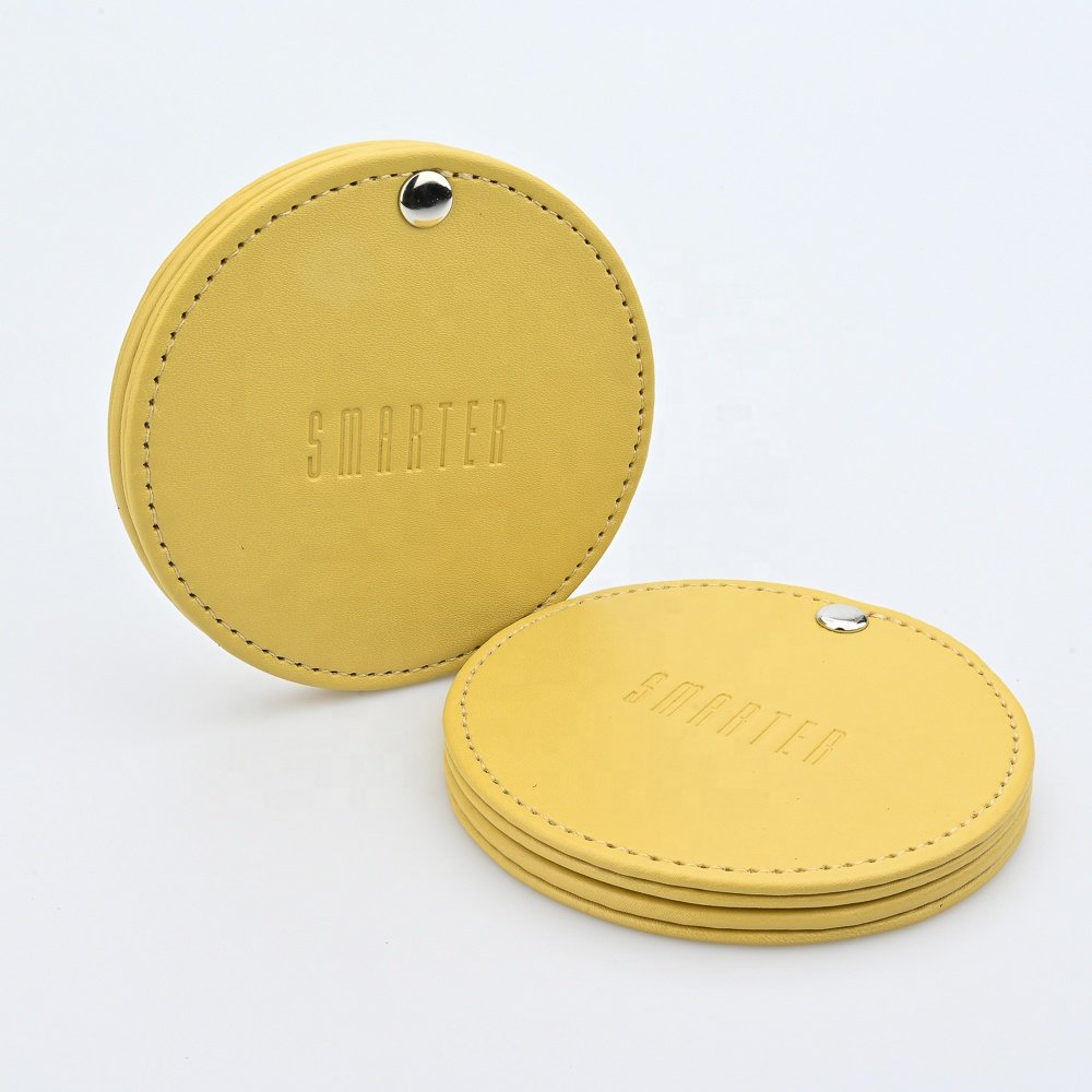 Custom Print Logo Cute Pocket Round Mini Make Up Hand Mirror For Makeup Small Mirror