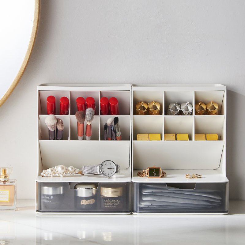 Large Pen Holder Storage Case Makeup Brush Organizer and Cosmetic Display Racks for Student Children Office Desktop Stationery