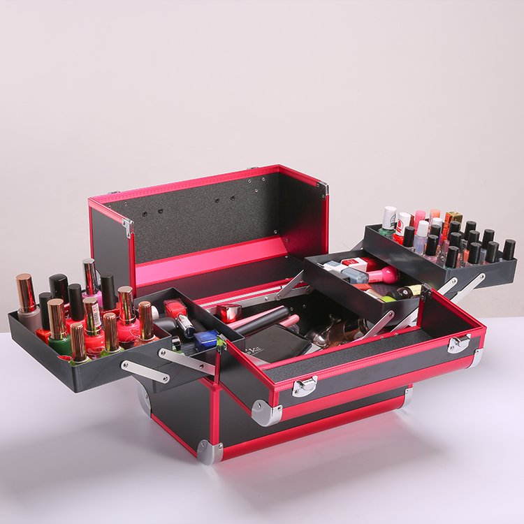 Logo Print Durable Portable Cosmetic case/ Professional cosmetic case/ Cosmetic Storage Box
