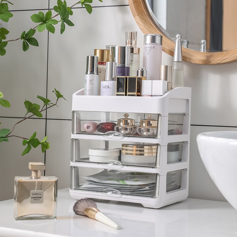 Drawer Makeup Organizer Vanity Cosmetic Storage Box Beauty Display Holder