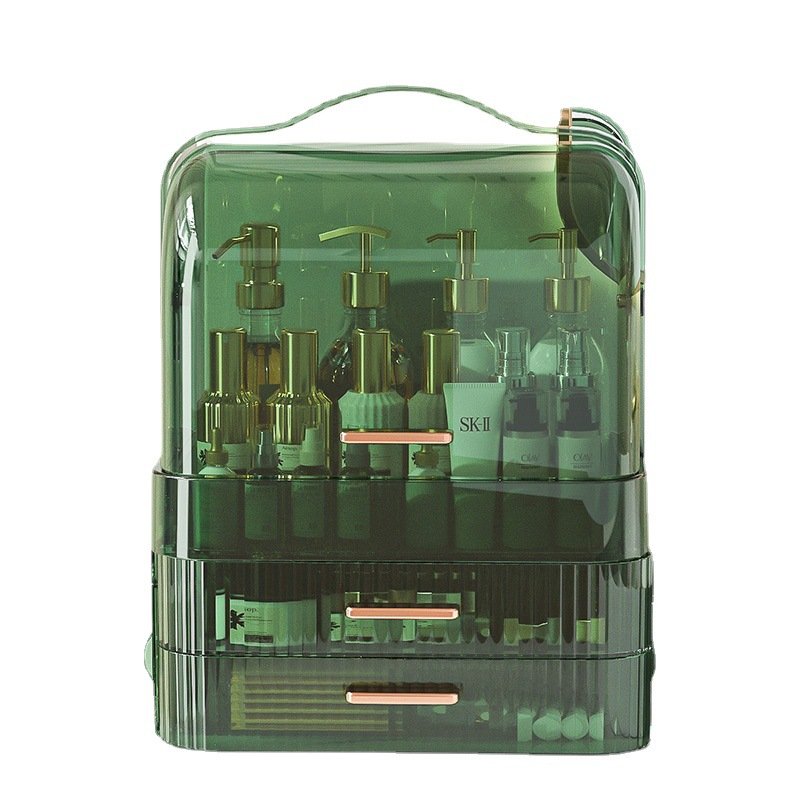Spacious Acrylic Cosmetic Organizer With Lid Stylish Designed Make Up Organizers Storage Box Big Display Case